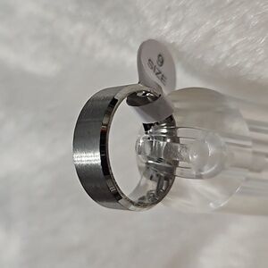 Silver Stainless Steel Band Engagement Unisex Ring Men's Wedding Band